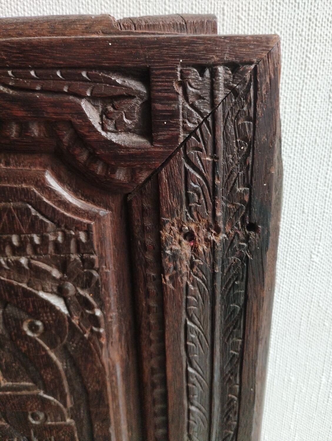 Carved wooden panels