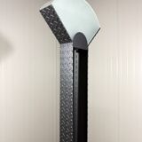Italian steel tear plate and glass floor lamp 1980’s.