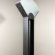 Italian steel tear plate and glass floor lamp 1980’s.