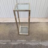 Vintage metal and glass column