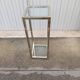 Vintage metal and glass column
