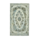 Handwoven unique anatolian 1980s blue rug