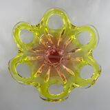 Czech Art Glass Bowl by Josef Hospodka for Chribska Glassworks, 1960's