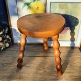 Vintage tripod wooden stool