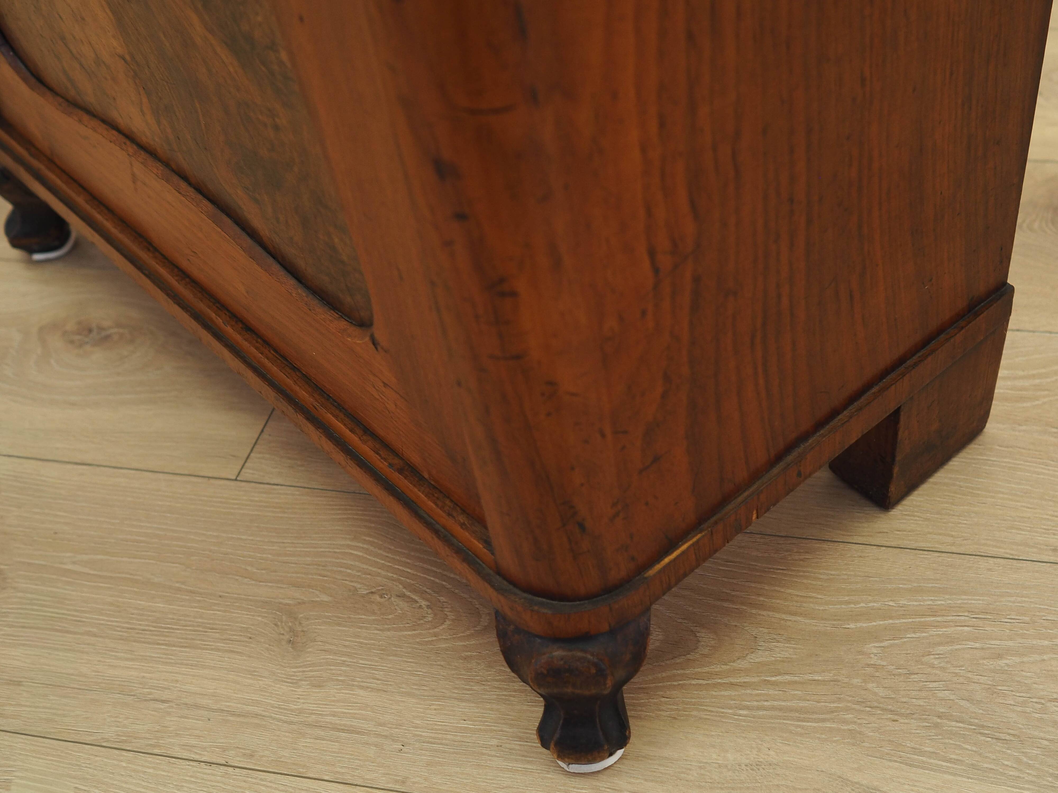 Burr wood cabinet, solid wood, Danish design, 1960s