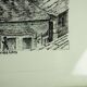 Dessin original de Nantes rue des Cordeliers et du Refuge - encre sur papier - 1987