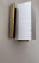 Vintage wall lamp, opaline and brass, France 1950