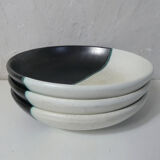 3 Vallauris ceramic plates signed Cerenne