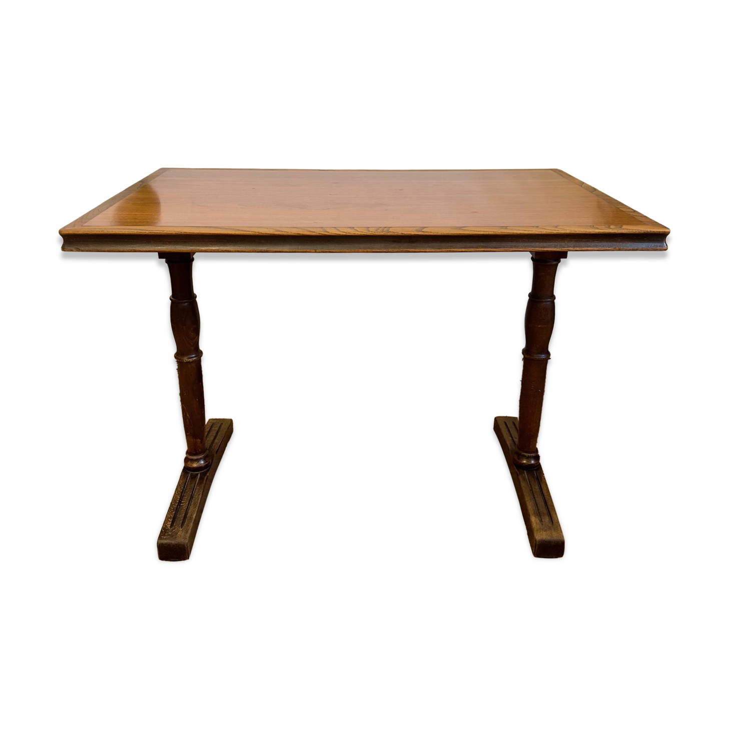 Antique solid wood bistro table – Central base