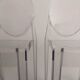 Pair of Victoria Ghost chairs by Starck for Kartell