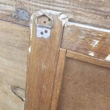 Antique mirror - triptych shelf in Burmese teak