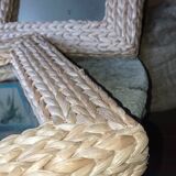 Pair of straw mirrors