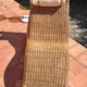 Deck chair sunbed in rattan and bamboo 1960