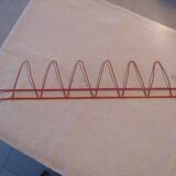 Red wire coat/shoe rack