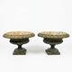 Pair of Medici vases in cast iron from the 19th century, 55cm wide.