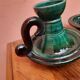 Pair of ceramic candle holders