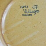 Set of 6 stoneware fish-patterned plates from France