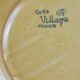 Set of 6 stoneware fish-patterned plates from France