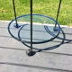 Vintage round service 70 glass trays