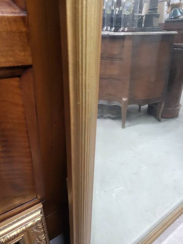 19th century gendarme's hat gilded mirror