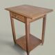 Table d’appoint chêne – Lignes architecturales, esprit moderniste 1940