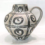 Beautiful vase Carstens 1960's Fat washes abstract décorby Heinz Siery