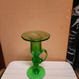 Biot glass candle holder