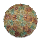 Glass ceiling in glass flowers. Murano 60/70 Barovier & Toso