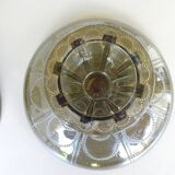 Pair of tazza glass compote cups, circa 1950 - 1970