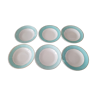 Set de 6 assiettes creuses vintage