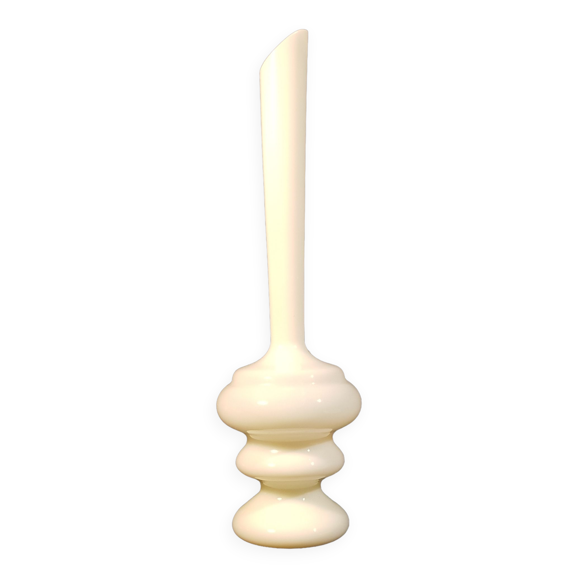 White opaline vase
