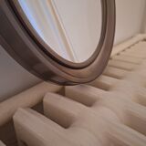 Vintage smoked plexiglass mirror