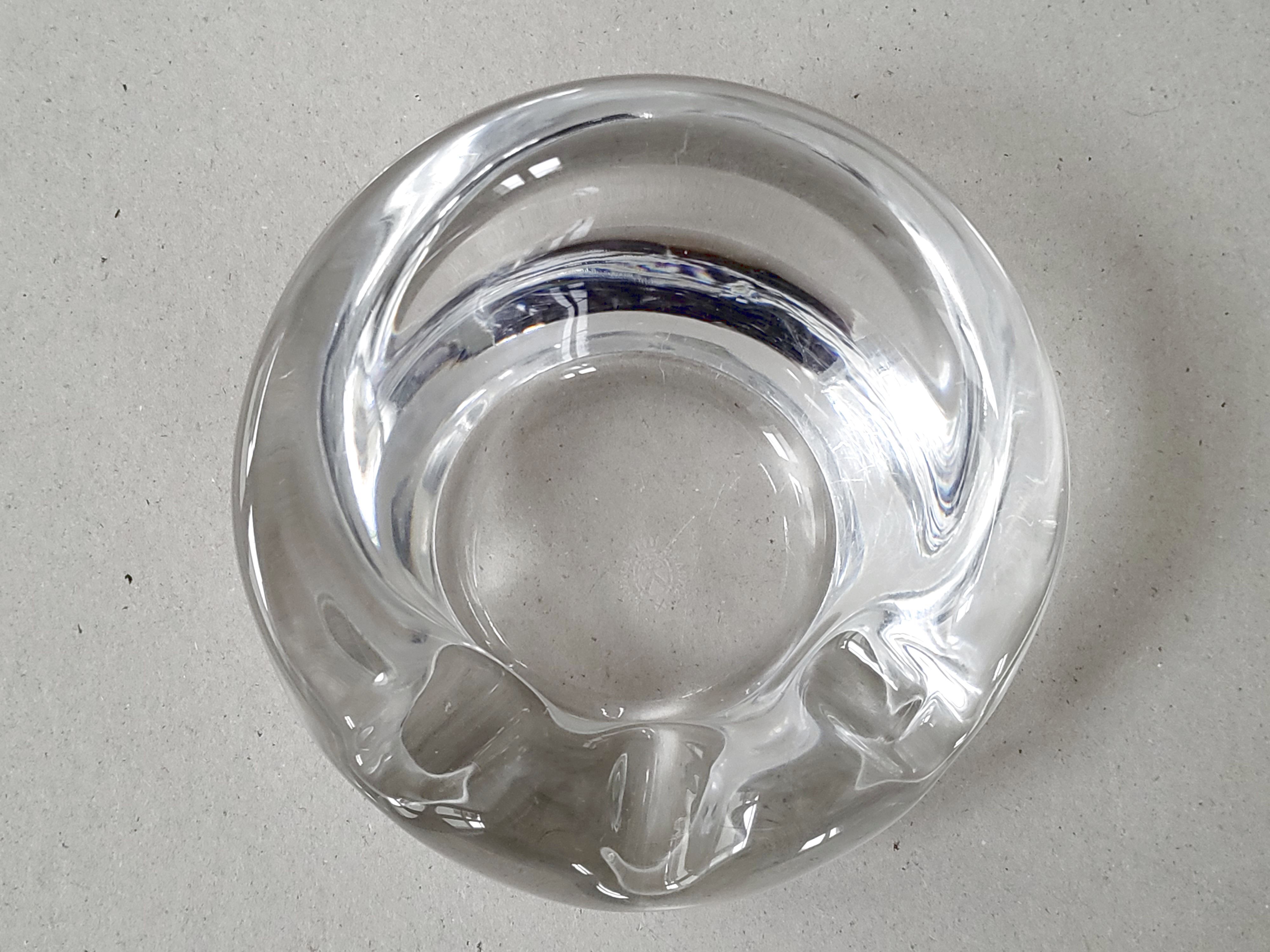 Vintage ashtray 1960 in Sèvres crystal
