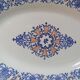 Plat ovale faïence Longwy