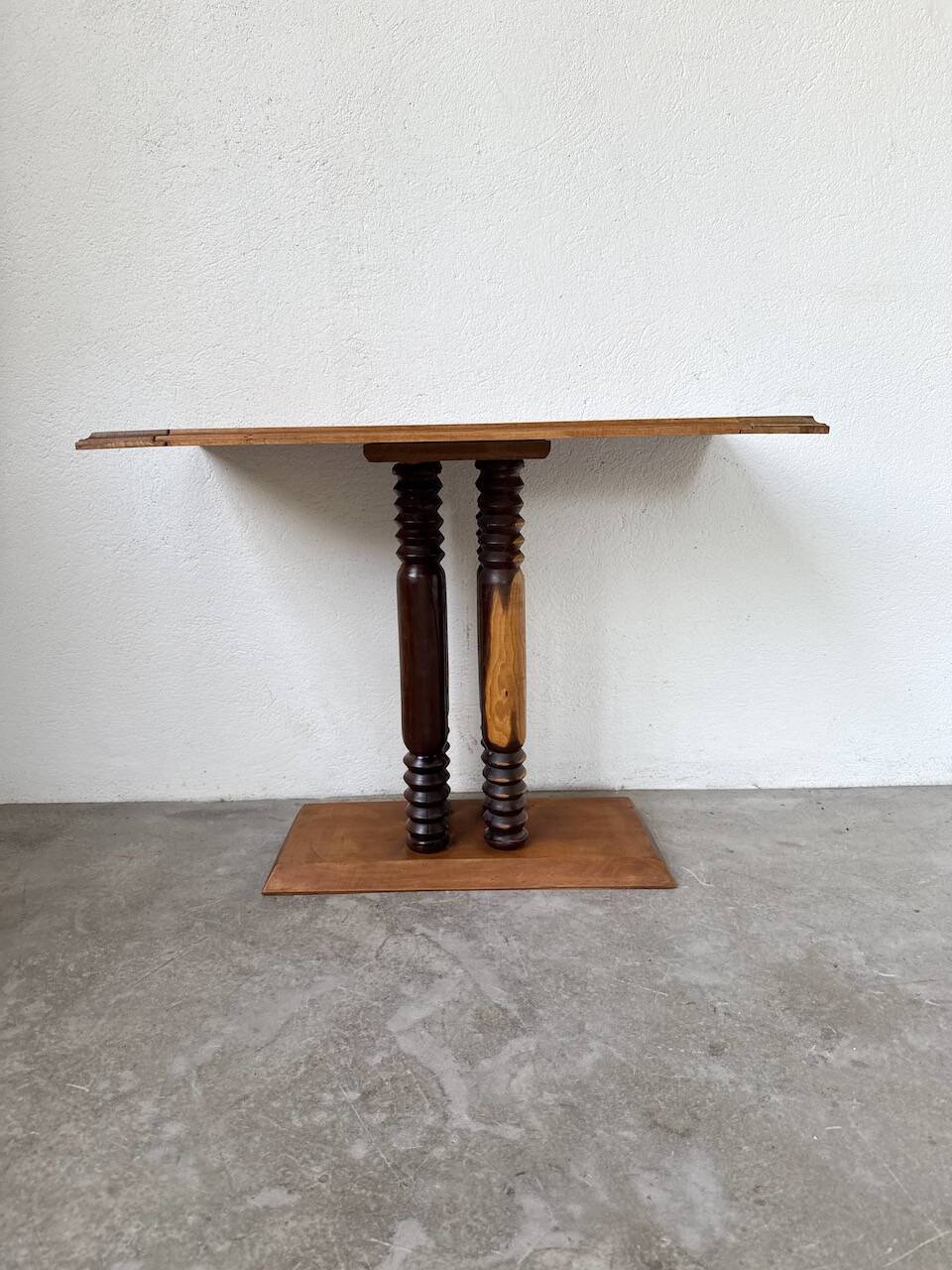 Dudouyt Courtray oak art deco console table