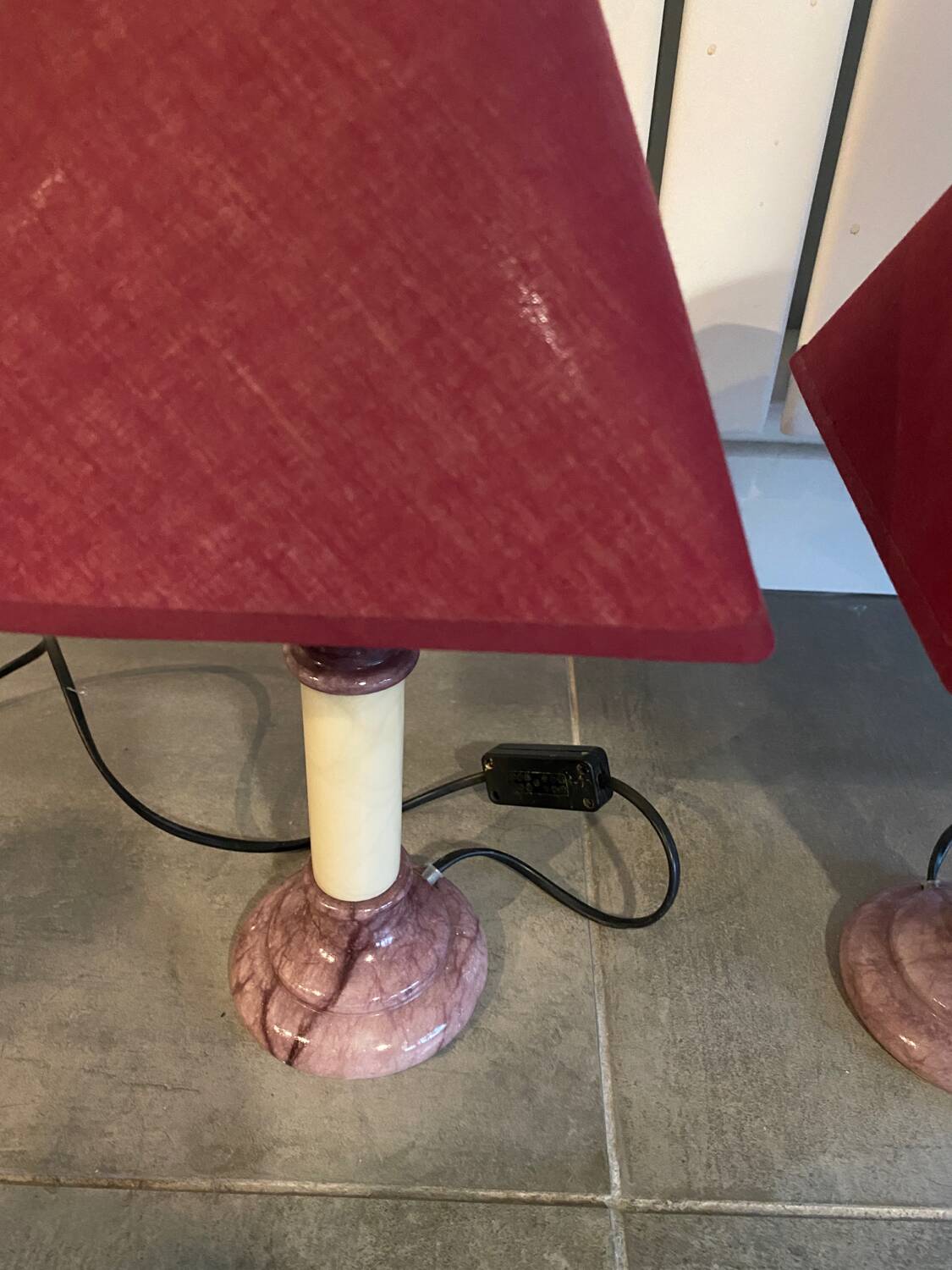 Pair of bedside lamps