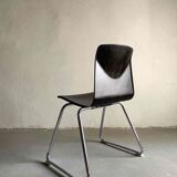 7 chaises empilables en acier tubulaire Pagholtz | Allemagne de l’Ouest | années 1960