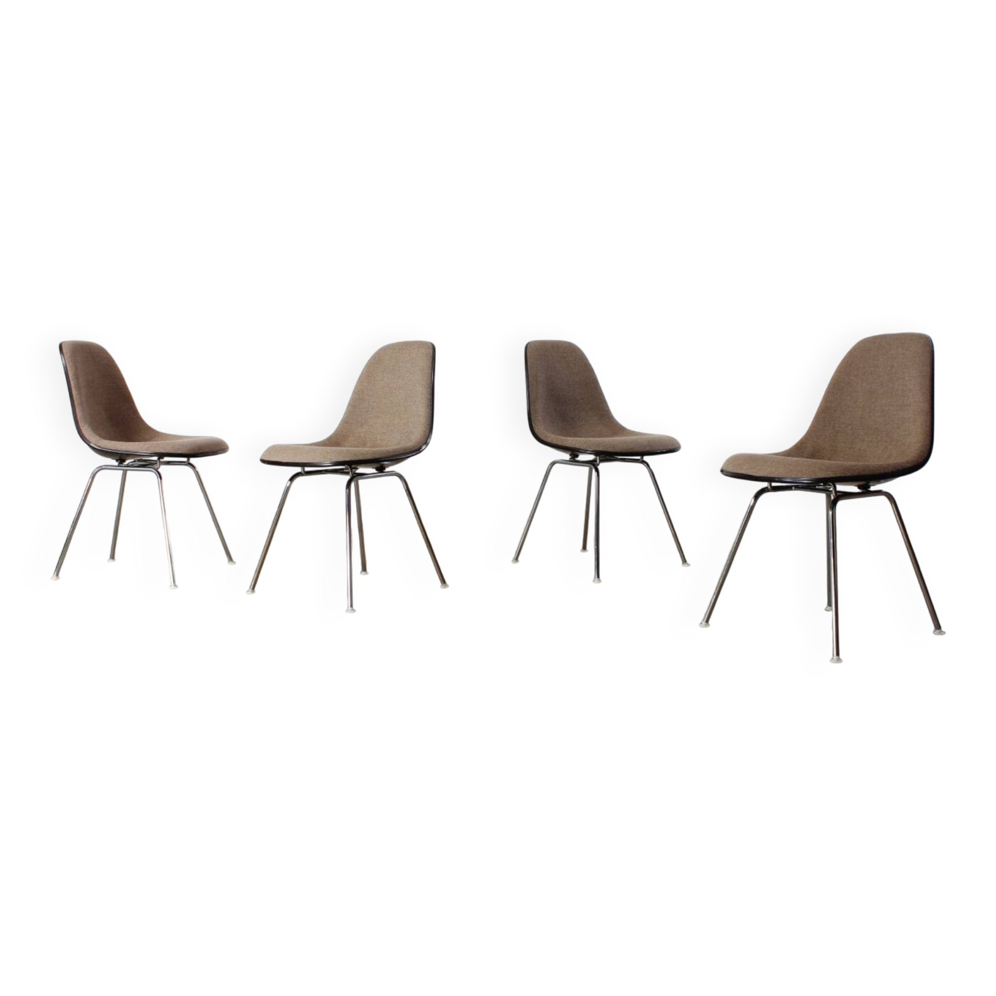 Vintage 4er Set Stühle Eames Vitra Miller Mid Century Design