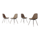 Vintage 4er Set Stühle Eames Vitra Miller Mid Century Design