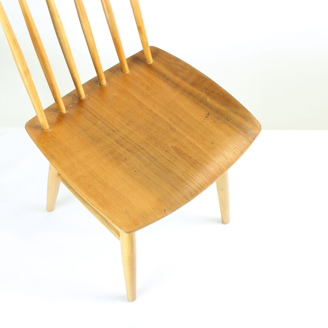 Mid Century Oak Chair Produced In 1975