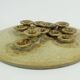 Large rudi stahl candle holder for 13 candles 1970s west german studio pottery