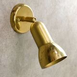 Mid-Century Italian Brass Wall Reflector Lamp, 1960s