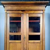 Empire Period Bookcase In Blond Walnut