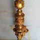 Wooden candlestick and gilded stucco from the beginning of the 20th century