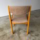 Set of 6 Self brand chairs in beech with wool seat