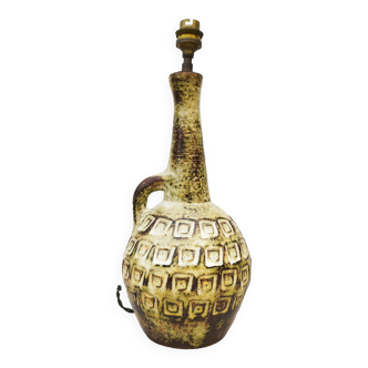Scarified ceramic lamp foot Olivier Pettit
