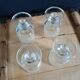 4 verres à eau vintages