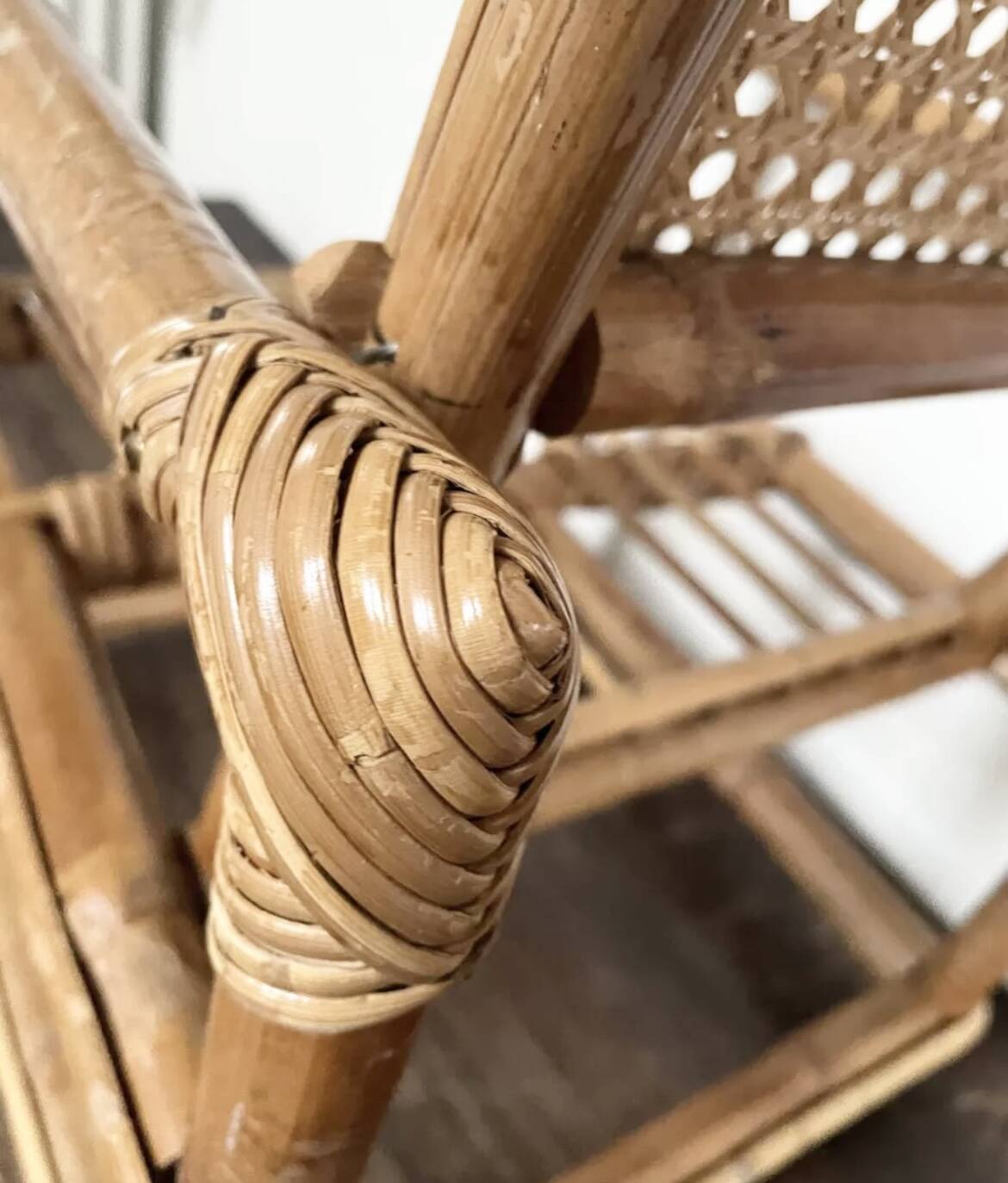 Children's rattan armchair