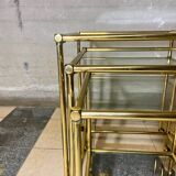 Tables gigognes italiennes en laiton