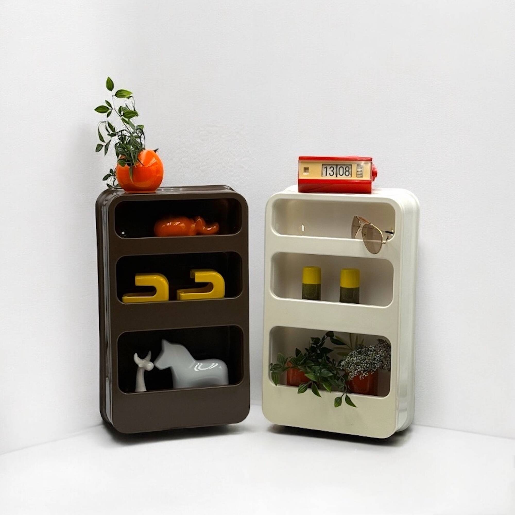 Étagères murales Plastra, design français des années 70